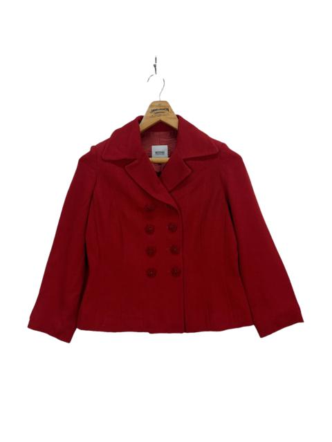 Moschino Moschino Cheap and Chic Red Double Breasted Coat #3952-137