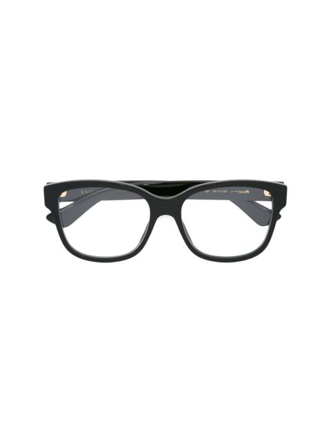 square-frame glasses