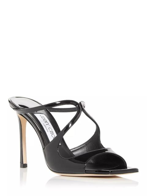 JIMMY CHOO Women's Anise 95 Strappy High Heel Slide Sandals