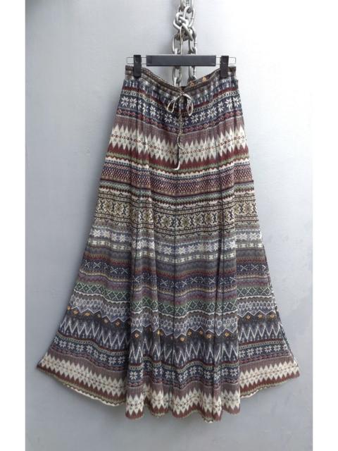 Jean Paul Gaultier Jean Paul Gaultier Gored Tribal Print Maxi Skirt