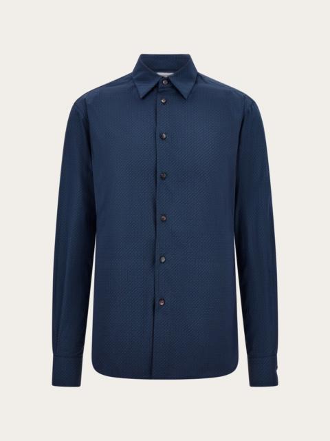 FERRAGAMO Micro-patterned shirt