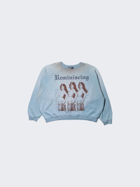 Enfants Riches Déprimés Reminiscing Raglan Sweatshirt Faded Light Blue