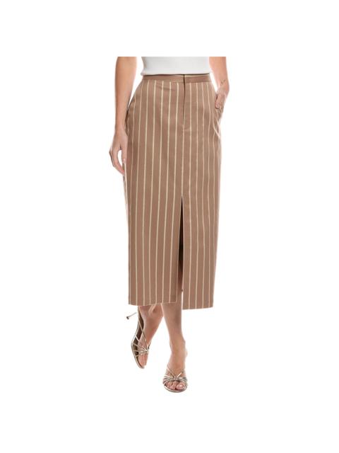 L'AGENCE L'AGENCE Madonna Silk Midi Skirt