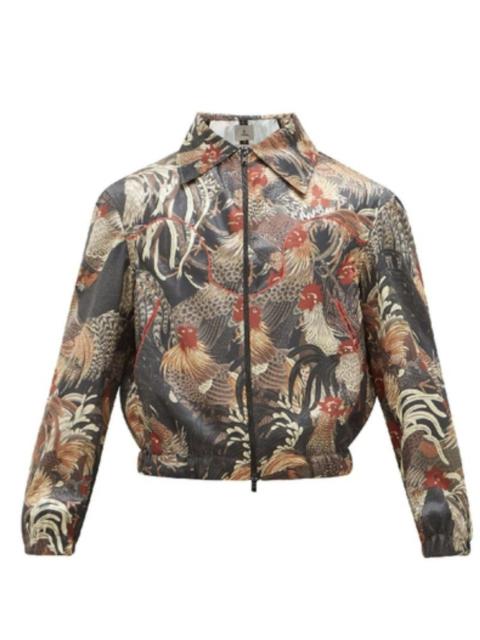 Other - Boramy Viguier Rooster-print satin coach jacket