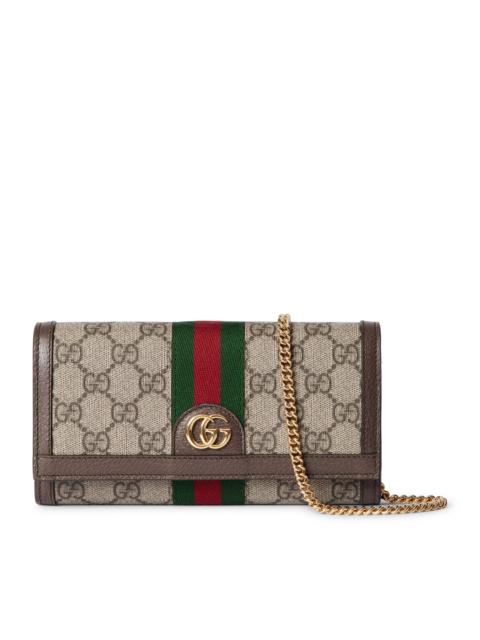 GUCCI OPHIDIA WALLET WITH CHAIN