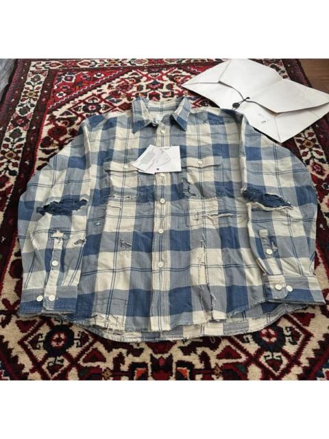 visvim VISVIM 21SS LUMBER CHECK L/S CRASH in ivory