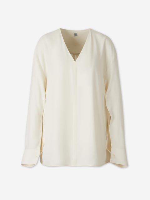 TOTEME LONG SLEEVE BLOUSE