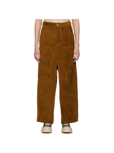 Meryll Rogge Brown Vented Midi Skirt