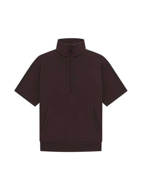 Fear of God Essentials Half Zip 3/4 Sleeve Shirt 'Plum'