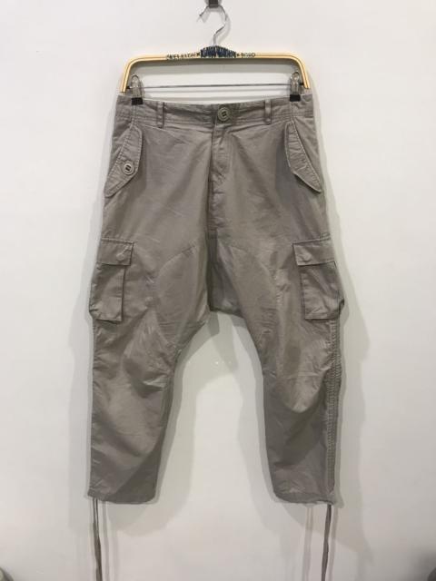 Other Designers Designer - rotvski Japan Dropped Crotch Skinny Cargo Long Rope Pant