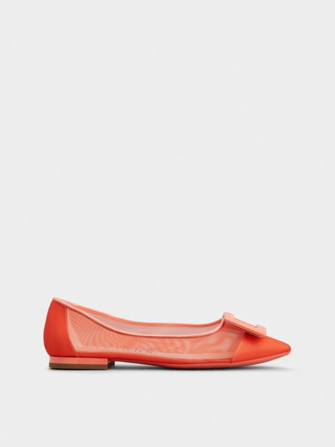 Roger Vivier Gommettine Ballerinas in net fabric
