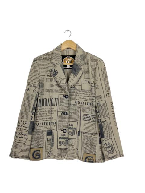 Other Designers Japanese Brand - LA MODA GOJI OVERPRINT BUTTON COAT