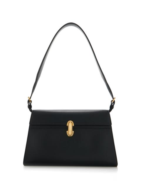 SAVETTE The Symmetry Leather Shoulder Bag black