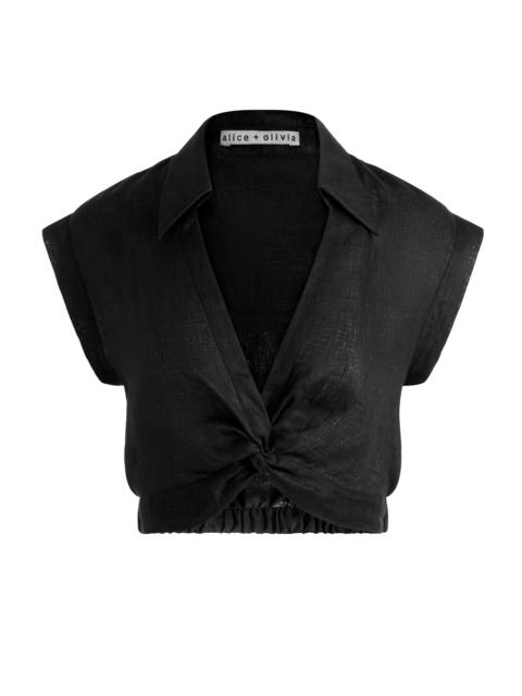 Alice + Olivia MILA CROPPED TOP