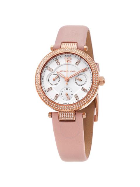 MICHAEL KORS Michael Kors Parker Multi-Function Quartz Crystal White Dial Ladies Watch MK2914