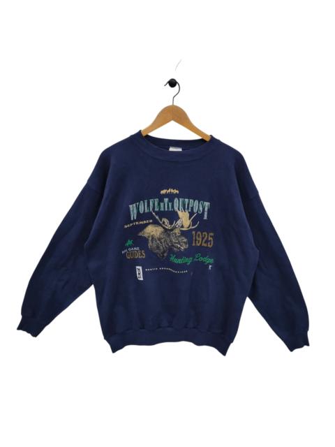 Other Designers 90s Moose Lodge Crewneck Vintage Hunting Lodge Sweate