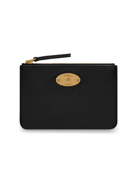 Mulberry Plaque Small Leather Zip Coin Pouch