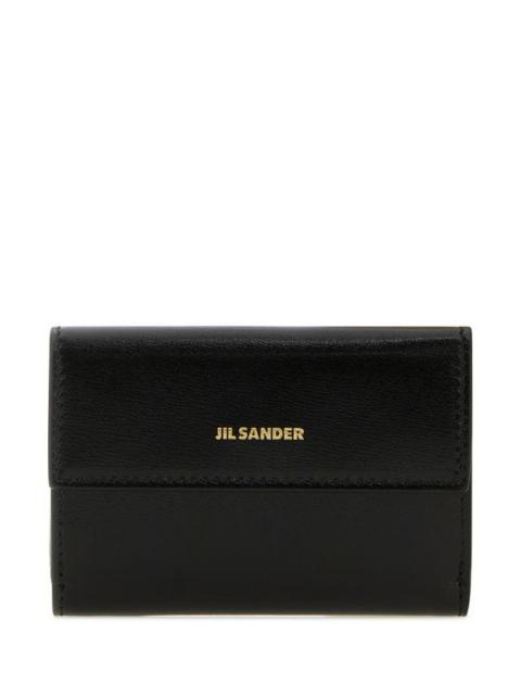 JIL SANDER WOMAN Black Leather Wallet