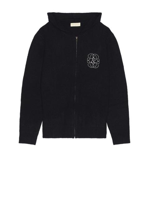 Museum of Peace & Quiet Symbol Mohair Zip-Up Hoodie