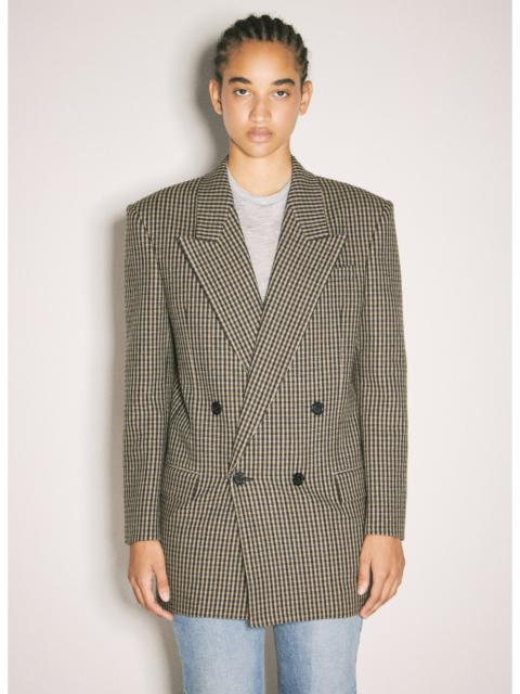 SAINT LAURENT Saint Laurent Women Vichy Wool Blazer