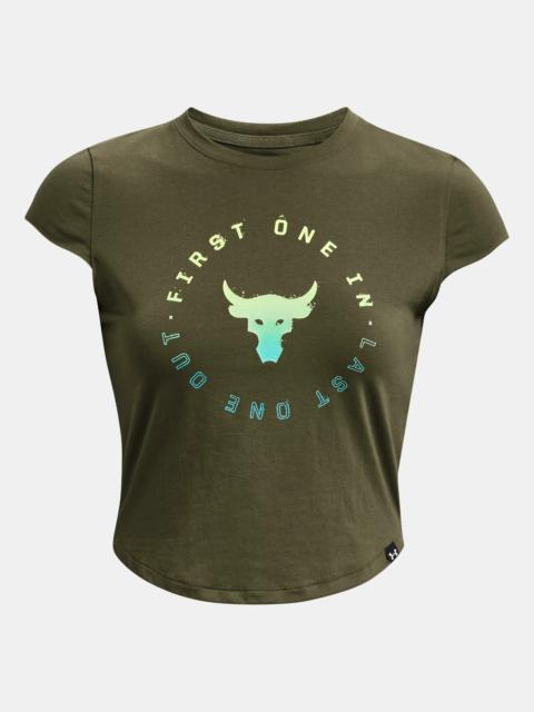 Under Armour Women's Project Rock Night Shift Cap T-Shirt