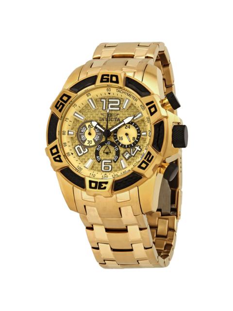 Other Designers Invicta Pro Diver Gold Dial Chronograph Men's Watch 25854
