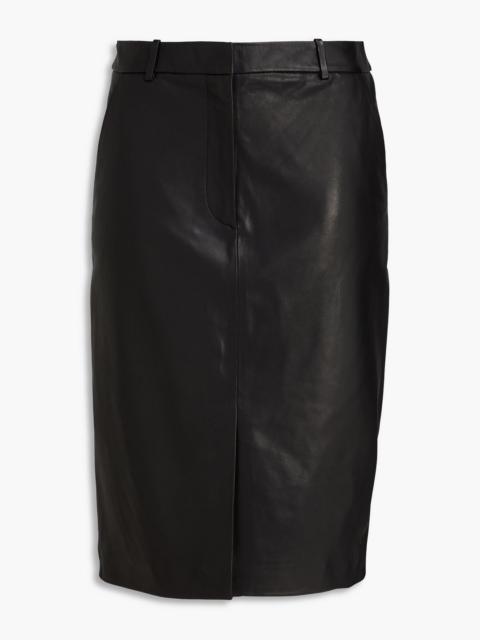 VERONICA BEARD Maxine leather midi skirt