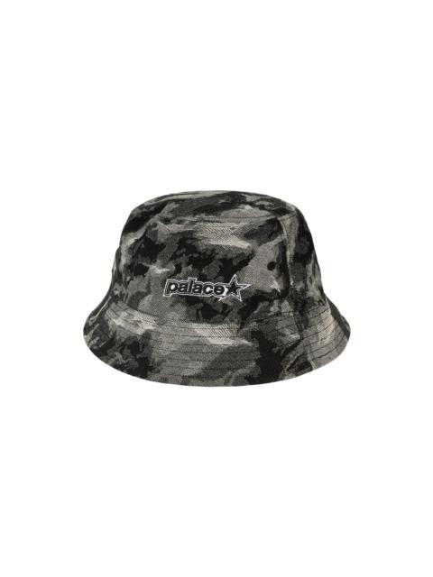P STAR BUCKET HAT BLACK DENIM