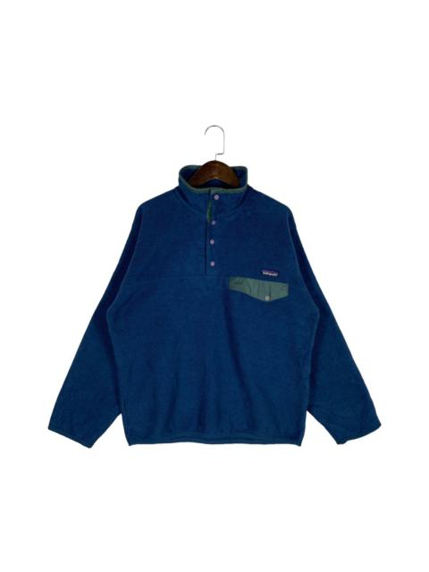 Patagonia Vintage Patagonia Sychilla Blue Snap T Button Fleece