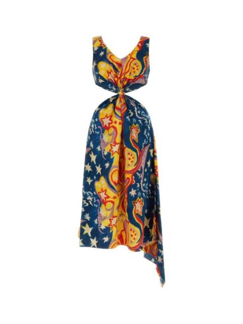 Marni Woman Printed Satin Dress