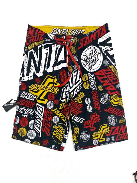 Other Designers Santa Cruz Skateboards - SUMMER CASUAL SHORTS MEN BEACH FULLPRINT by SANTA CRUZ