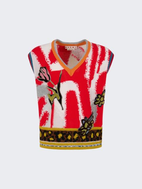 Marni X Slawn And Soldier Wool Sweater Glass
