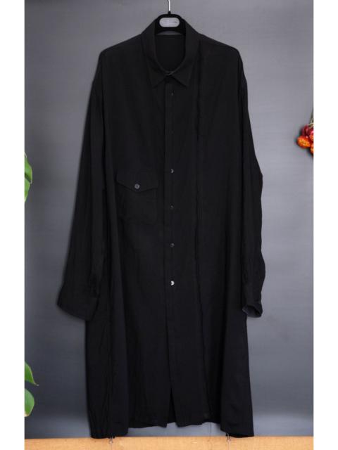 Yohji Yamamoto Pour Homme Long Oversized Black Shirt