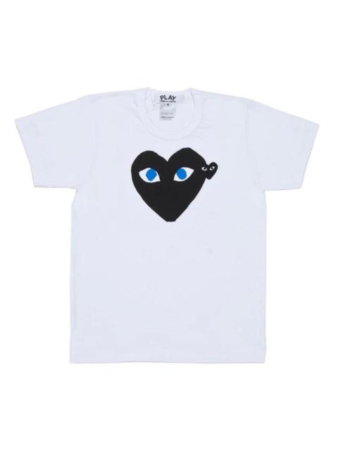 Comme des Garçons PLAY Black Heart With Blue Eyes Tee Unisex