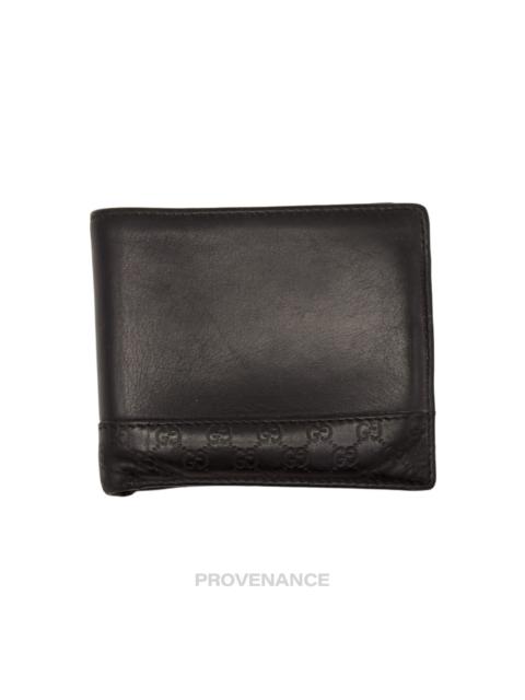 GUCCI Gucci Bifold Wallet - Black MicroGuccissima Leather