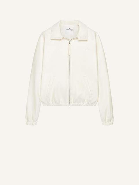 courrèges VINYL ZIPPED BOMBER JACKET