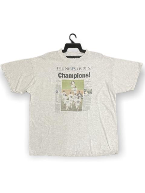 Other Designers Vintage - Rare Seattle Mariners Newspaper Headline Champions Tee