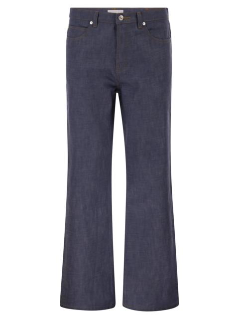 A.P.C. A.P.C. Men Cotton Denim Flared-Leg Jeans