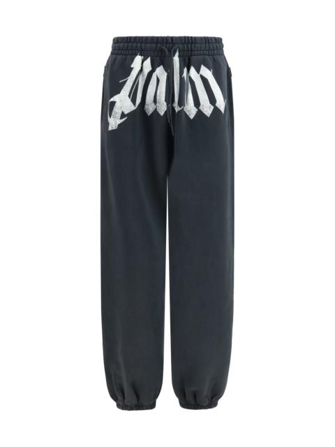 Palm Angels Palm Angels Sweatpants with Drawstring Black-Off White