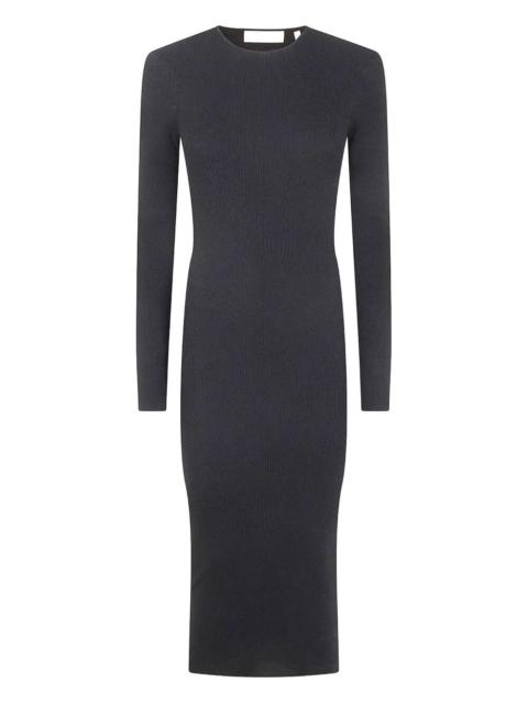 ESSENTIALS Womens Rib Long Sleeve Dress