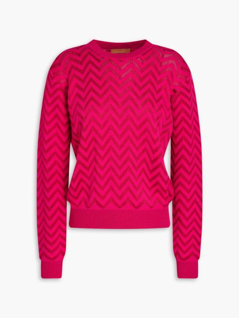 Missoni Crochet-knit cotton-blend sweater