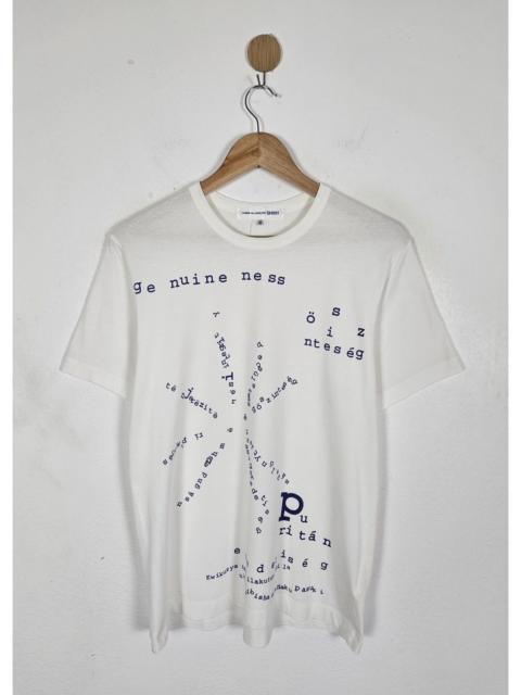 Comme Des Garçons COMME des GARCONS CDG Word Art Puzzle tee shirt