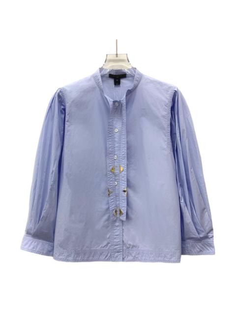 Louis Vuitton Louis Vuitton Light Blue Gold Cotton Single-Breasted Long Sleeve Shirt