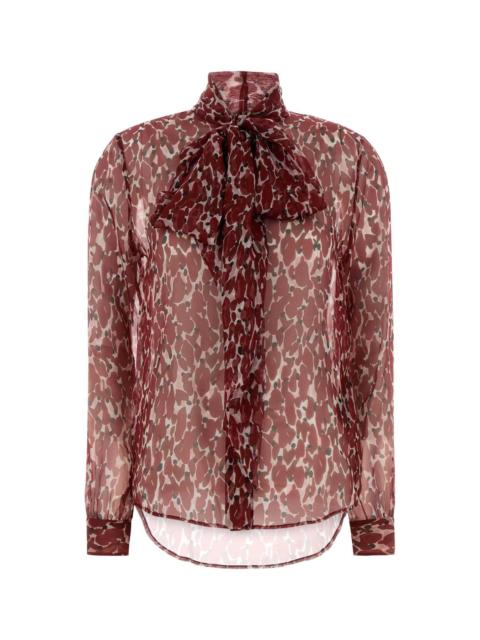 SAINT LAURENT Saint Laurent Women Printed Silk Shirt