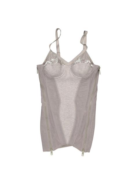 Burberry Burberry Ladies Grey Melange Cotton Jersey Paneled Stretch Corset, Brand Size 8 (US Size 6)