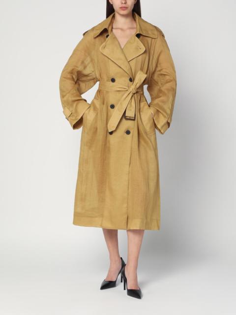 MKDT STUDIO Double-breasted Cici trench coat in ramie