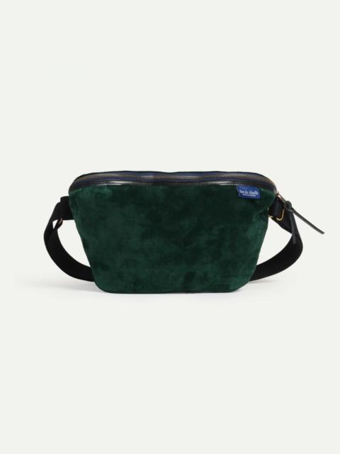 Bleu de Chauffe NEW BEAT XL BELT BAG  -  DARK GREEN