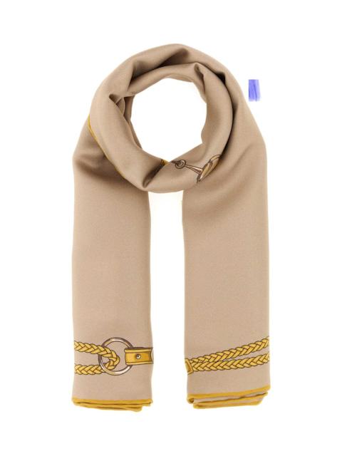 GUCCI Beige Twill Foulard