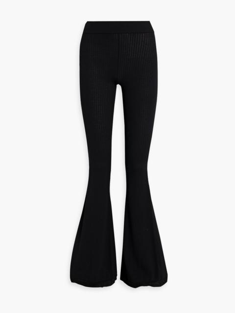 Stella McCartney Pointelle-knit flared pants