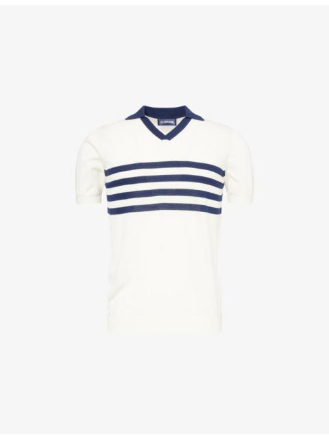 Vilebrequin Amour Striped Knitted Cotton T-Shirt